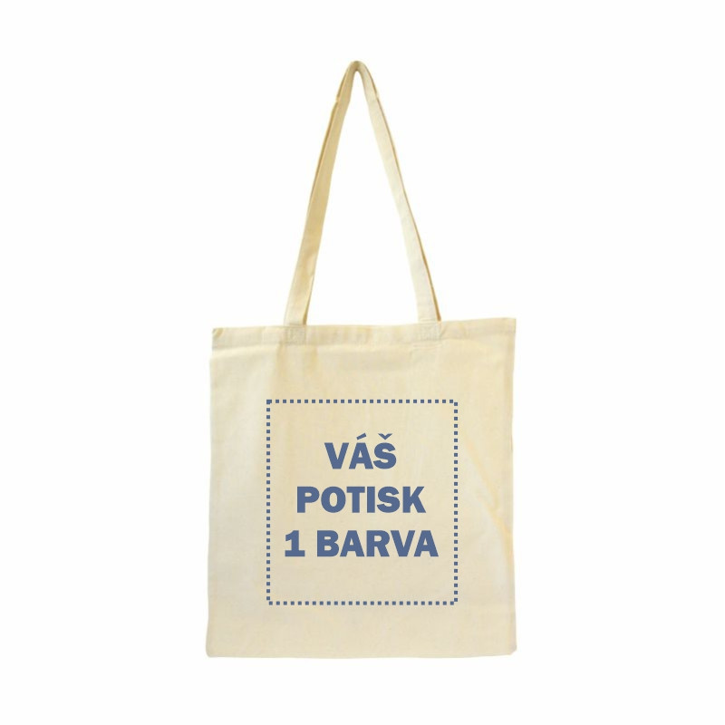 Bavlněná taška natural 140 gr - 38x42 cm s vlastním potiskem