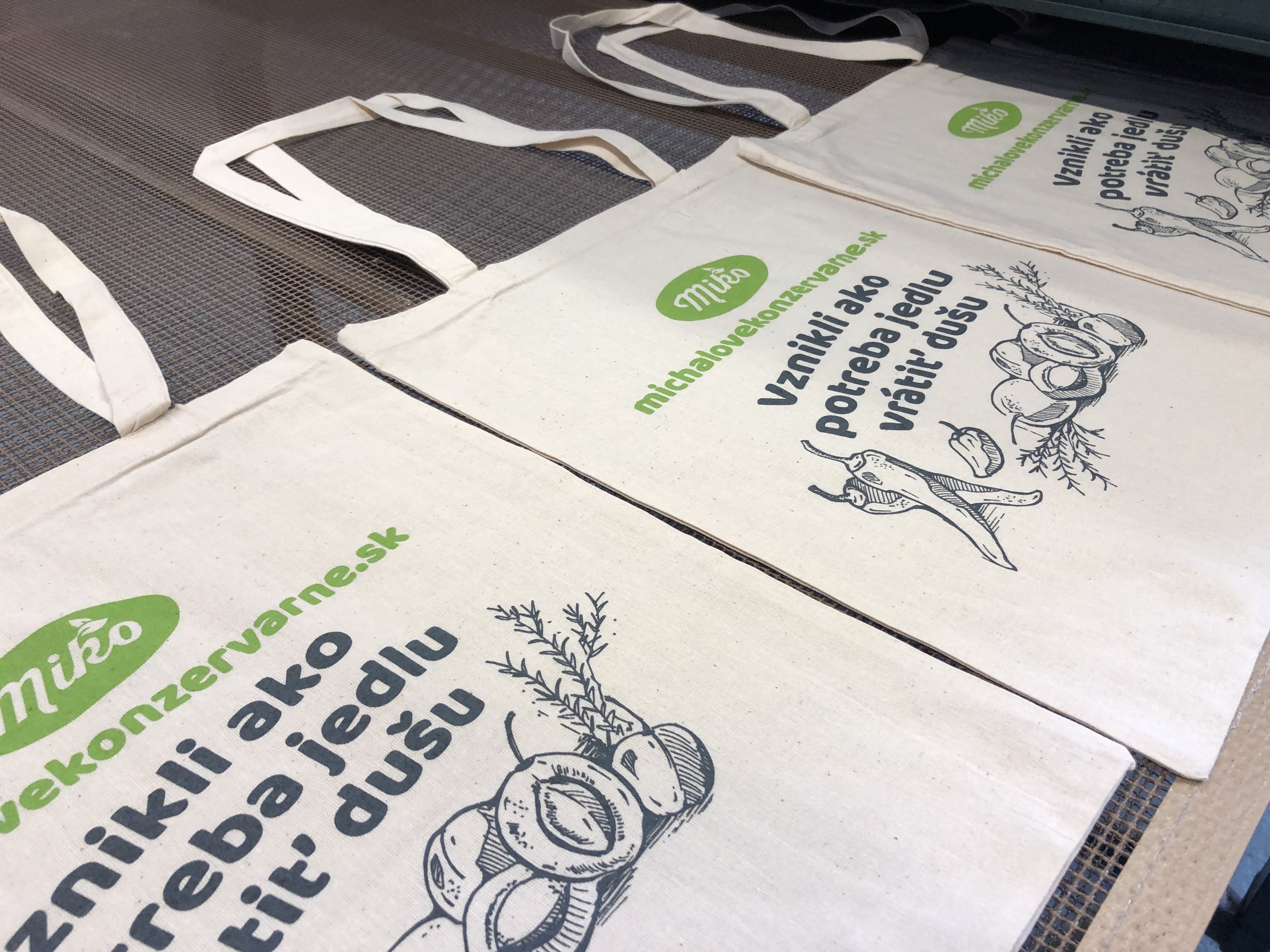 Látkové tašky s potiskem